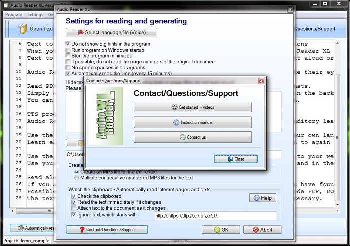 pdf text to voice reader free source forge